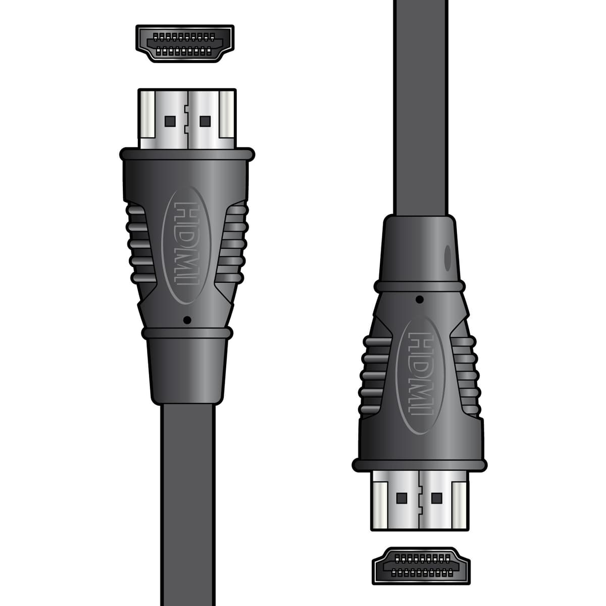 HDMI High Speed with Ethernet Plug to Plug Leads, 3m
