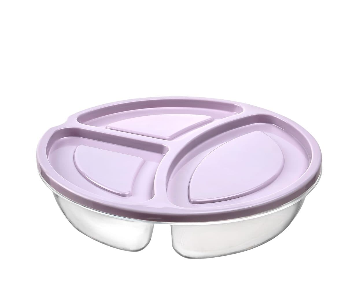 HOBBY SMART ROUND SML 3 DIVIDED STORAGE BOX 0.6LT(021384)