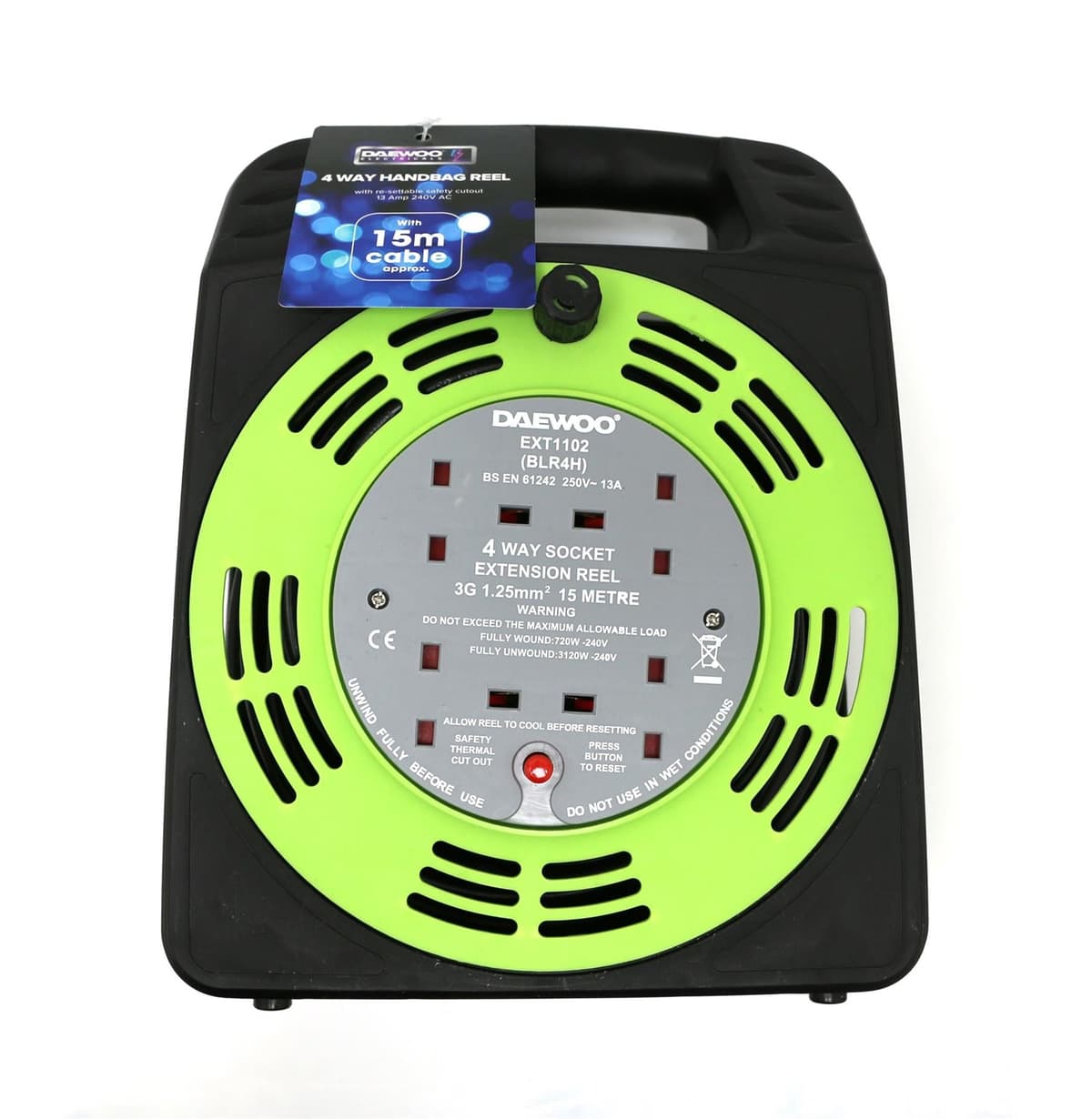 Daewoo 4 Gang 15M Handbag Reel