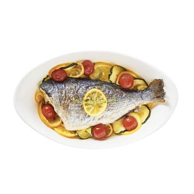 SMART CUISINE CARINE BL OVAL DISH 29X17