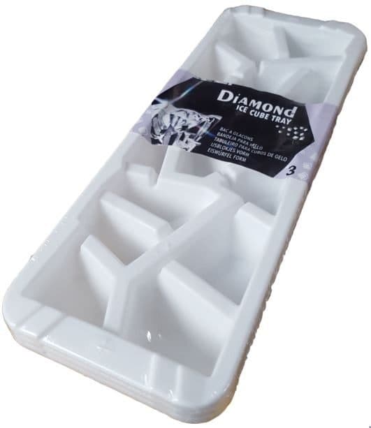 DIAMOND ICE CUBE TRAYS 3PC (5002X3)