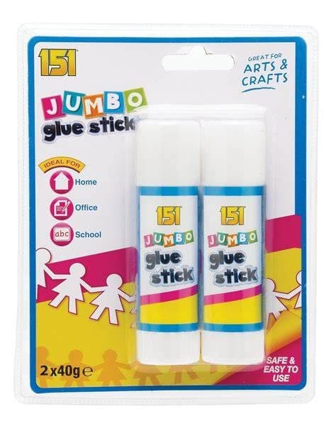 151  JUMBO GLUE STICK 2pk x 40g