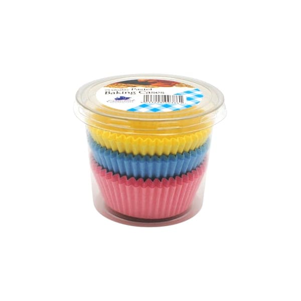 FLORAL CAKE CASES TUB PK75