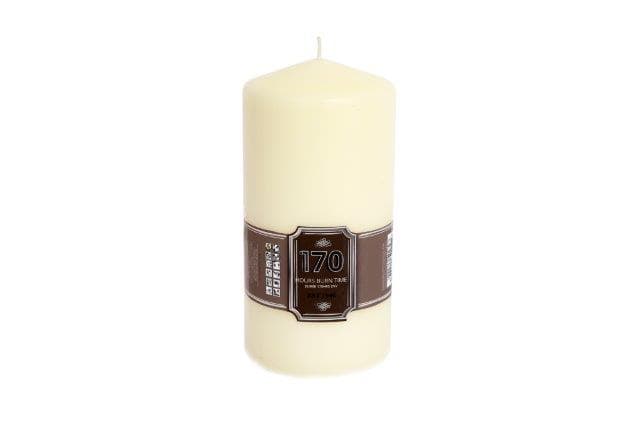 Sil Candle 20X10Cm Cream Pillar