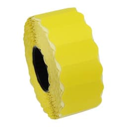 CT4 26MM X 12MM YELLOW PEELABLE PRICE GUN LABELS 30ROLLS X 1500 (R182648) 2