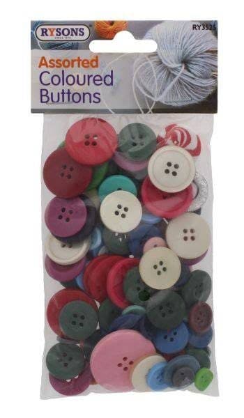 DGI   ASST COLOURED BUTTONS
