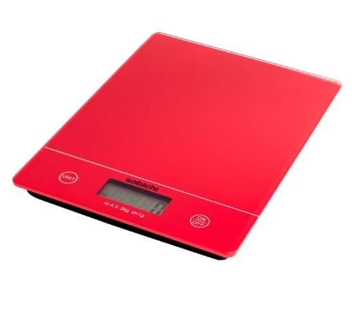 Haiden Digital 5kg Kitchen Scales Red