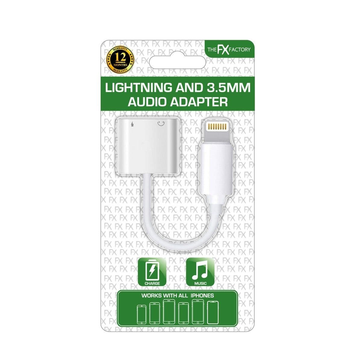 FX earphone/iphone adaptor  (FXEISWH)