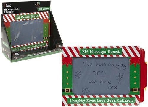 10.5" X 7.5" LARGE SIZE ELVES  MAGIC SLATE MESSAGE BOARD D/BX