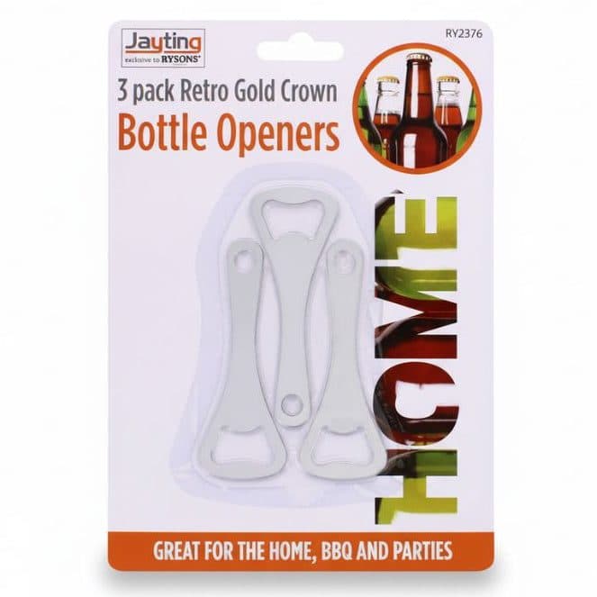 DGI 3PK RETRO GOLD CROWN BOTTLE
