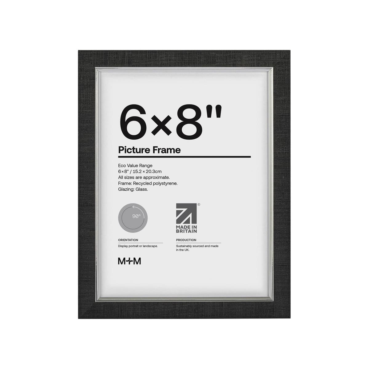 Frame A4 Egyptian Black