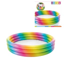 Kandy Toys Rainbow Ombre Pool  3 Ring  58" 2