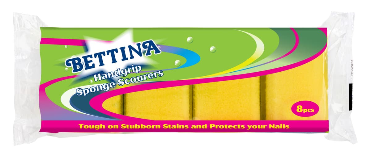 Bettina 8pc Shaped Sponge Scourer