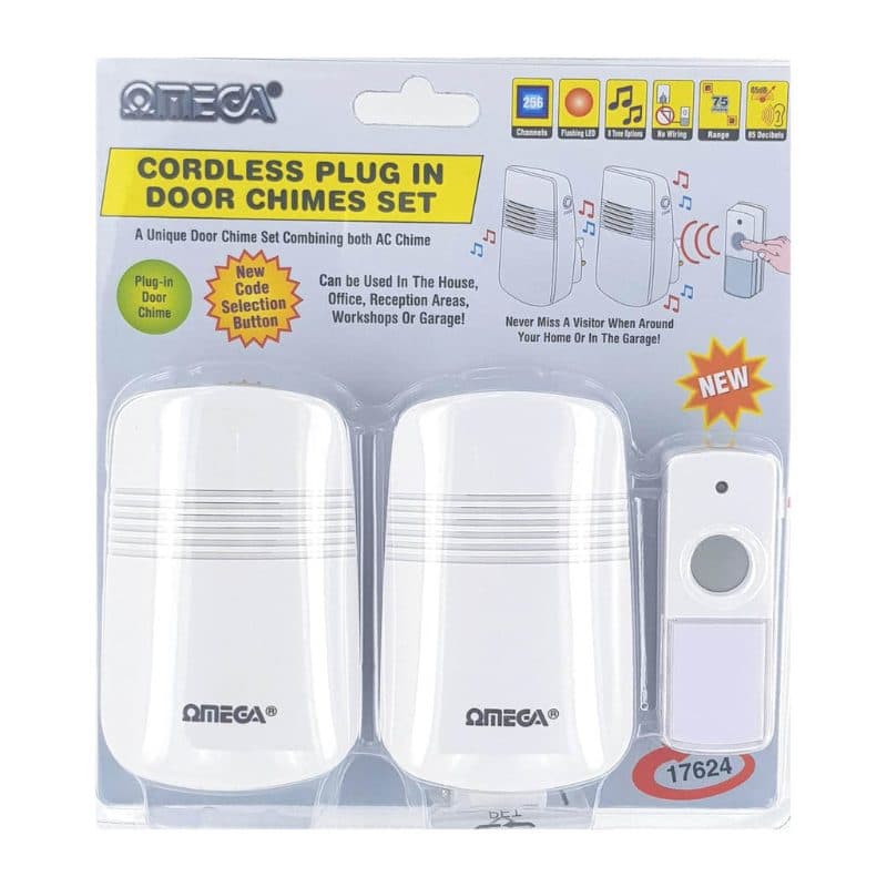 TWIN PLUG IN DOOR CHIME /UPTO 75M RANGE /256CH