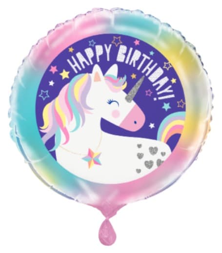Unique Party 18" Pkg Unicorn Fl Bln