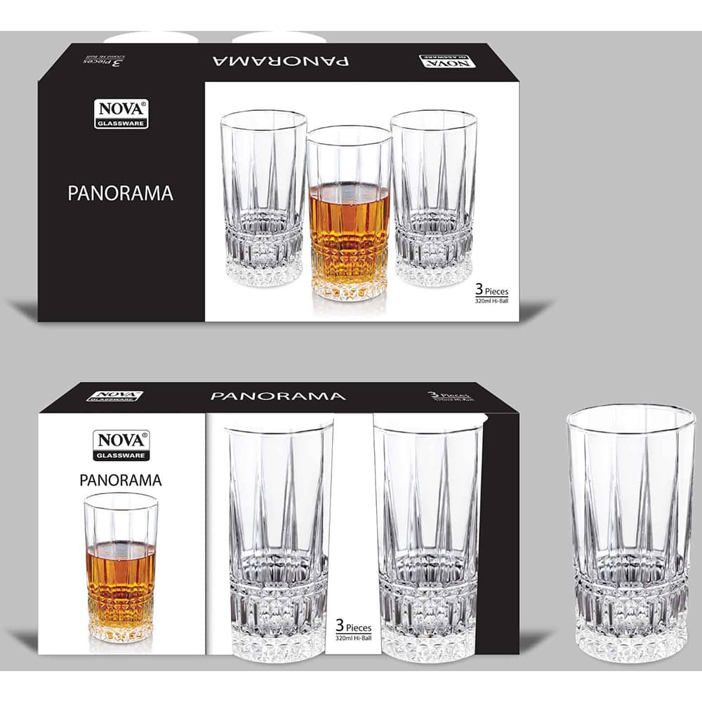 SOV Panorama 300 Ml 3 Pc Tumblers (tnv025 )