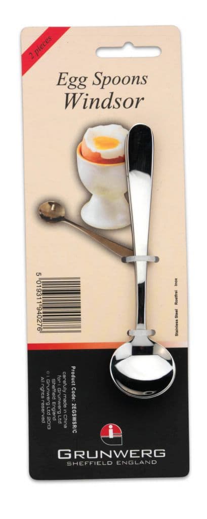 SET OF 2 EGG SPOONS (CARDED)