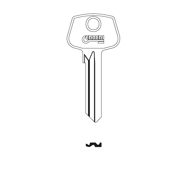 Errebi Cylinder Key BlankCarl F  JMA CRF-1D  HD.CLF1 PK10