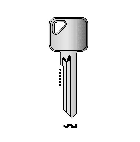 Errebi Cylinder Key BlankEuro Spec (MP6)   JMA TX-13D PK10