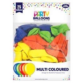 25PK PARTY BALLOONS MULTI