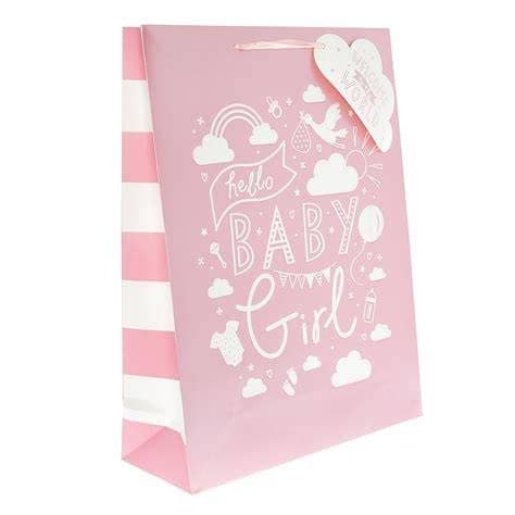 HELLO BABY GIRL XL WIDE BAG