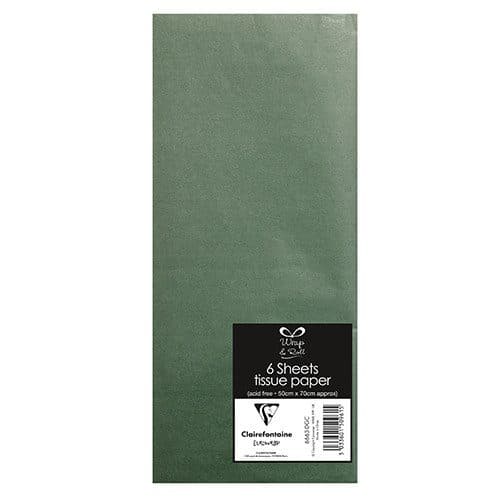 6 SHEET TISSUE DARK GREEN