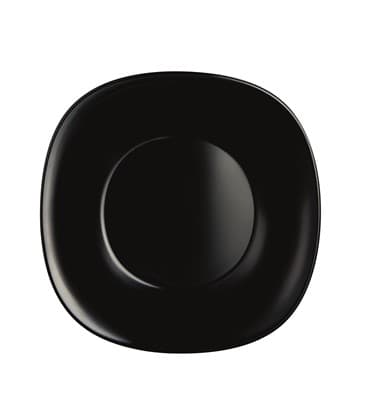 TEMP CARINE BLACK SOUP PLATE 21