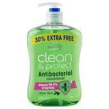 ASTONISH Protect & Care Anti Bacterial Handwash Aloe Vera Pk12 600ml