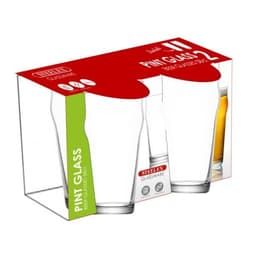 TULIP PINT GLASS 58cl Set 2- STEELEX GLASSWARE 2
