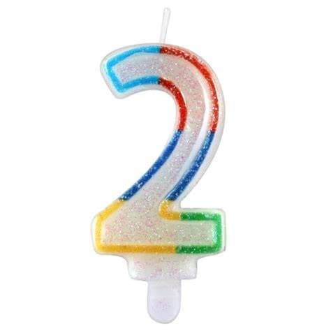 2ND BIRTHDAY CANDLE  PK6