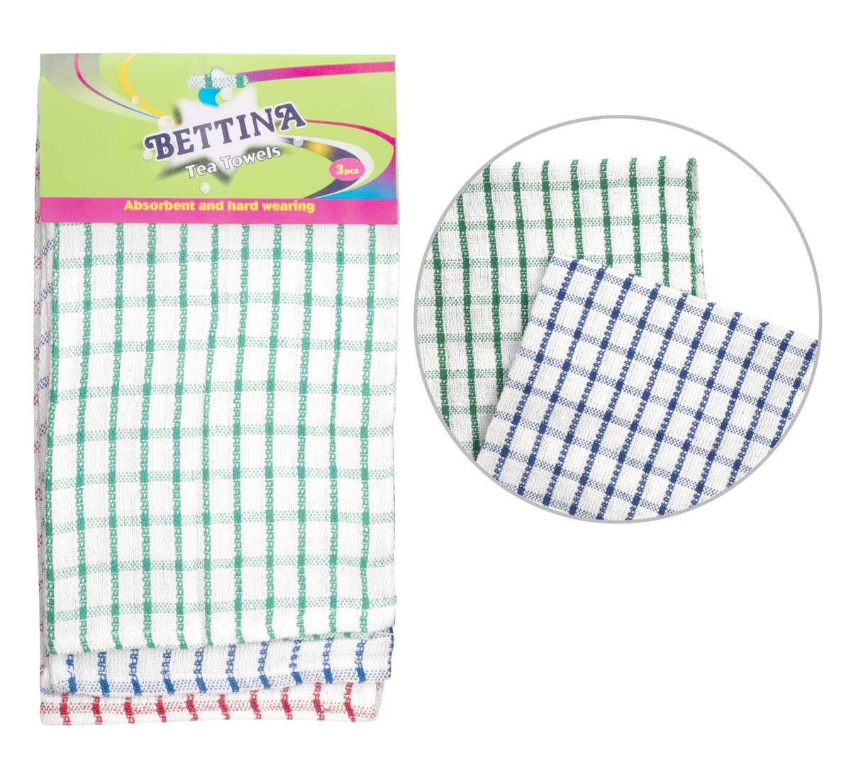 Bettina 3pc Cotton Teatowel