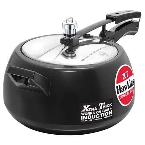 Hawkins Contura Pressure Cooker Black  5Ltr