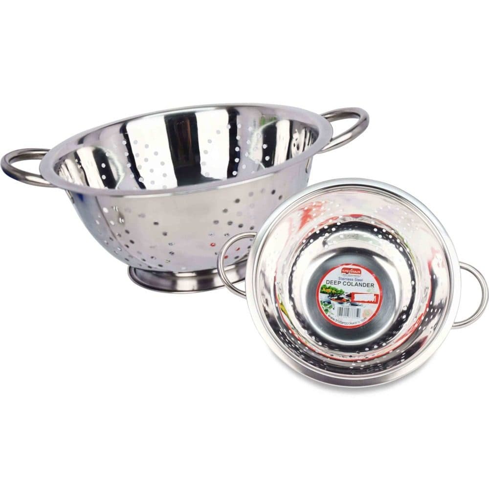 SS DEEP COLLANDER 3QT  24CM