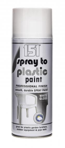 151 SPRAY TO PLASTIC PAINT WHITE GLOSS 400ML 2