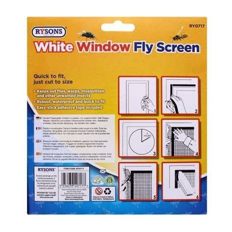 DGI WHITE WINDOW FLY SCREEN (12/48)