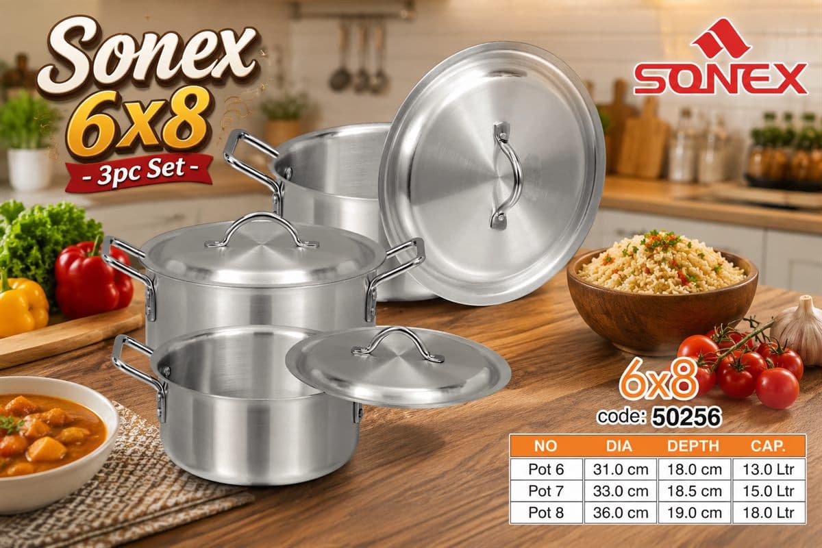 SONEX 6 X 8 3PC SET