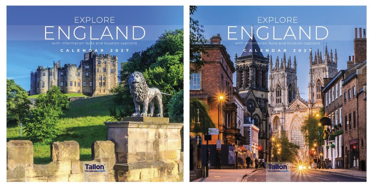 Tallon Square Calendar: Explore England
