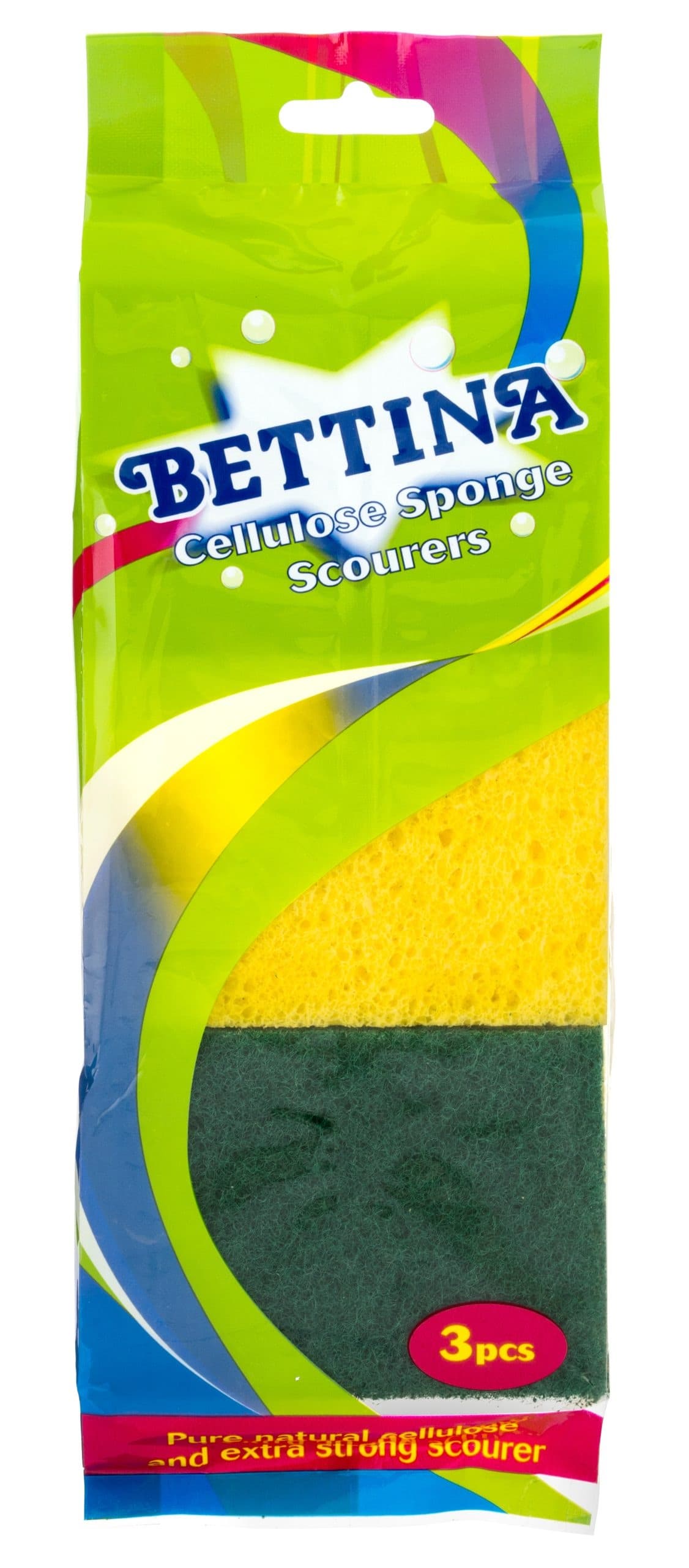 Bettina Cellulose 3pc Sponge Scourers