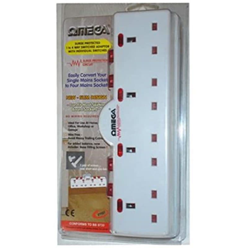 Omega Surge Protector 1 to 4 Adaptor