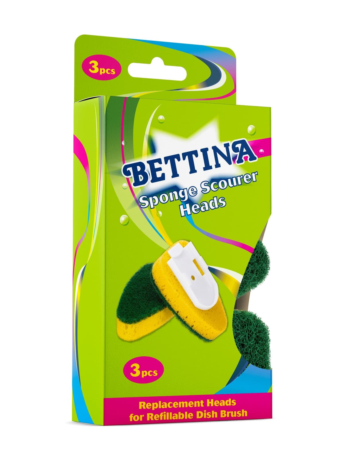 Bettina 3pcs Sponge Scourer Heads