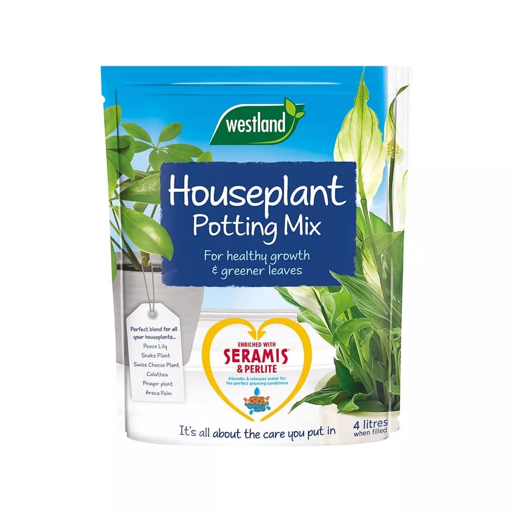 Westland Houseplant Potting Compost Mix and Enriched with Seramis, Brown , 4 litres - 10200053