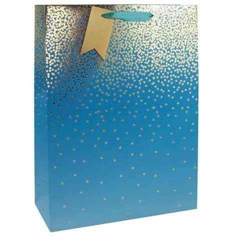 TEAL OMBRE XL WIDE GUSS BAG