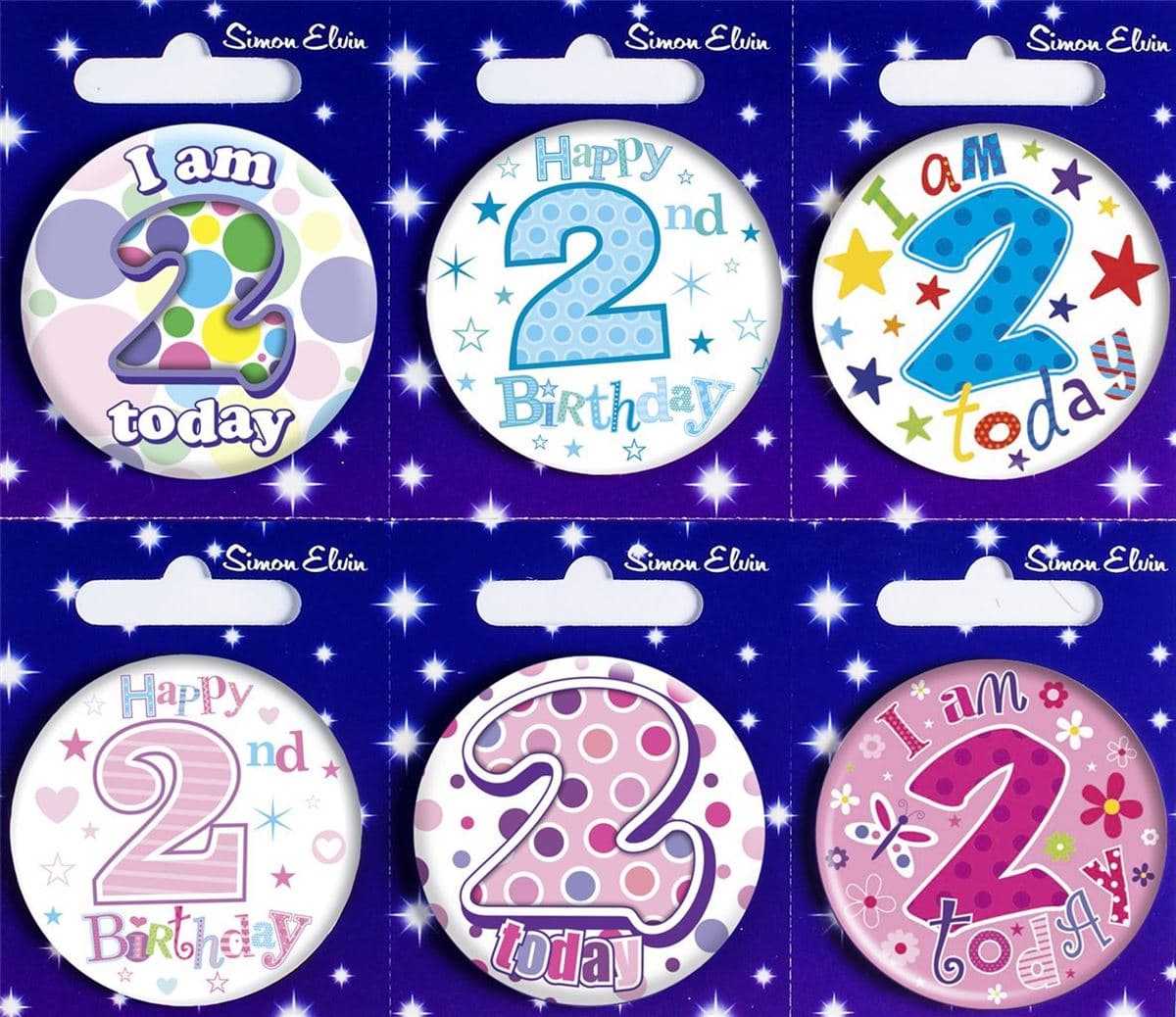 SE Age 2 - T Mixed Sm Round Badges