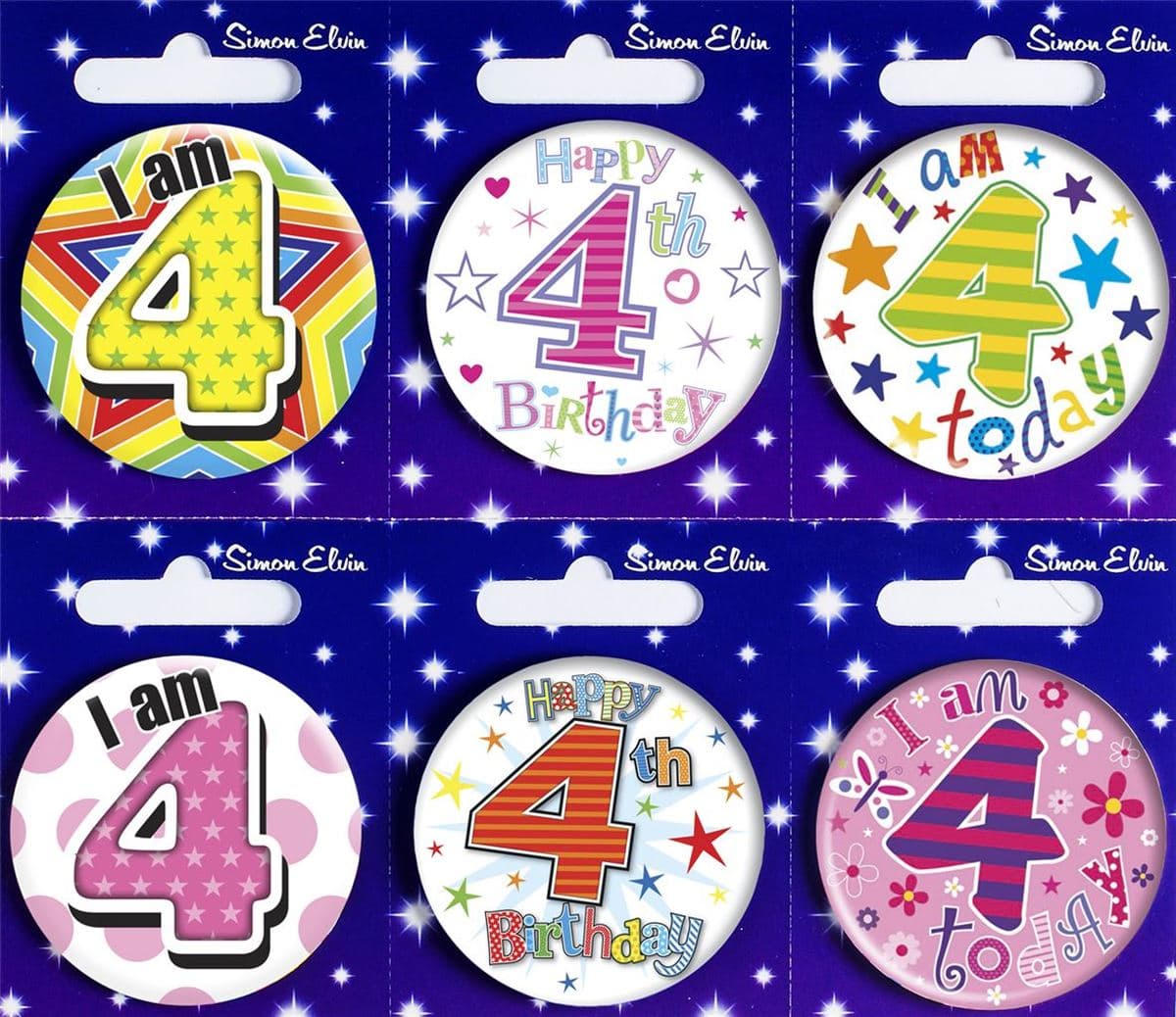 SE Age 4 - T Mixed Sm Round Badges