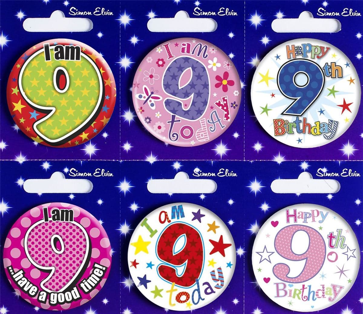 SE Age 9 - T Mixed Sm Round Badges