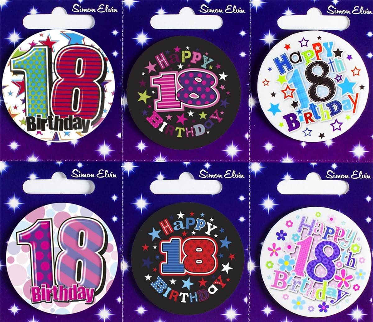 SE  Age 18 - S Mixed Sm Round Badges