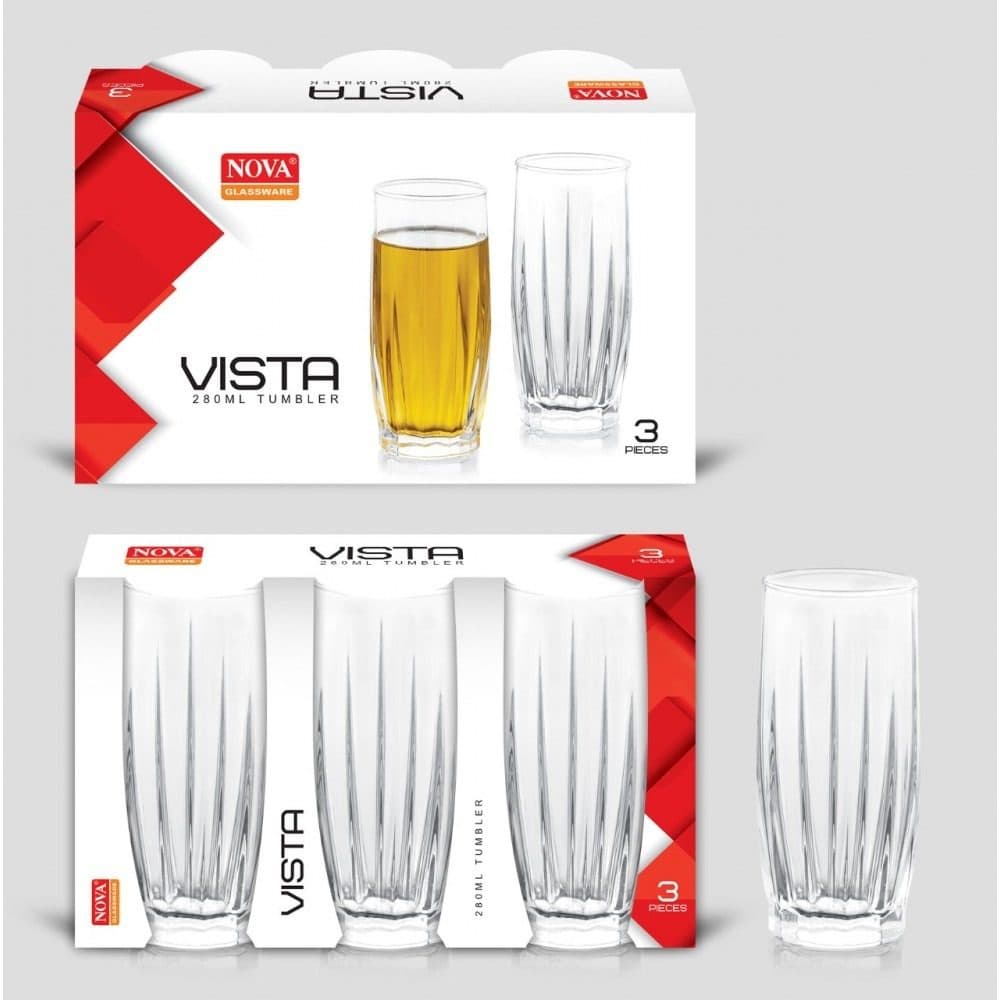 SOV Vista Large 3pc Glass Set 280ml