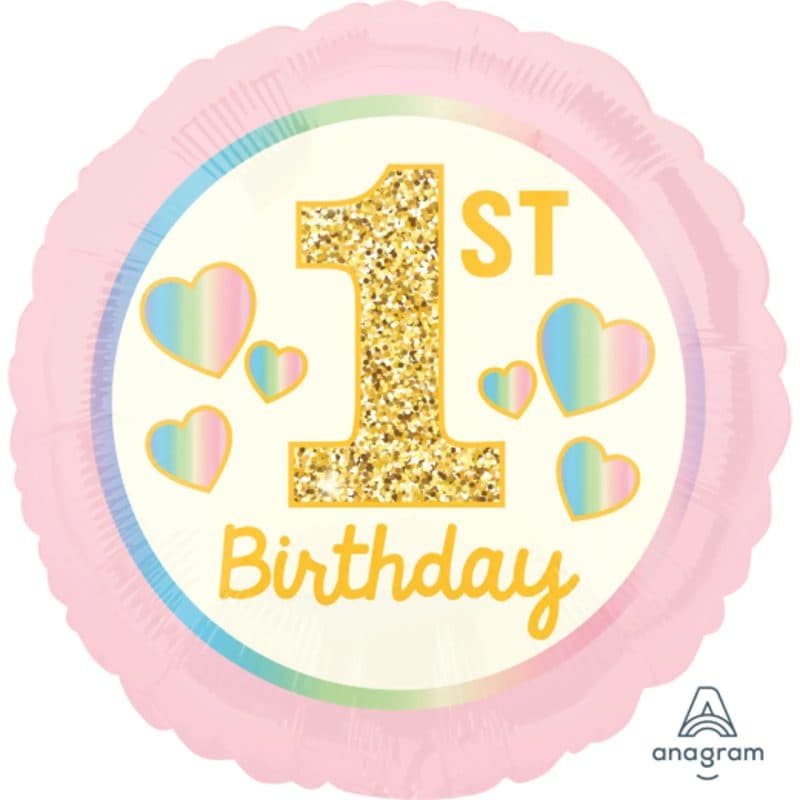 SD-C: Girl 1st Bday Pink&Gold