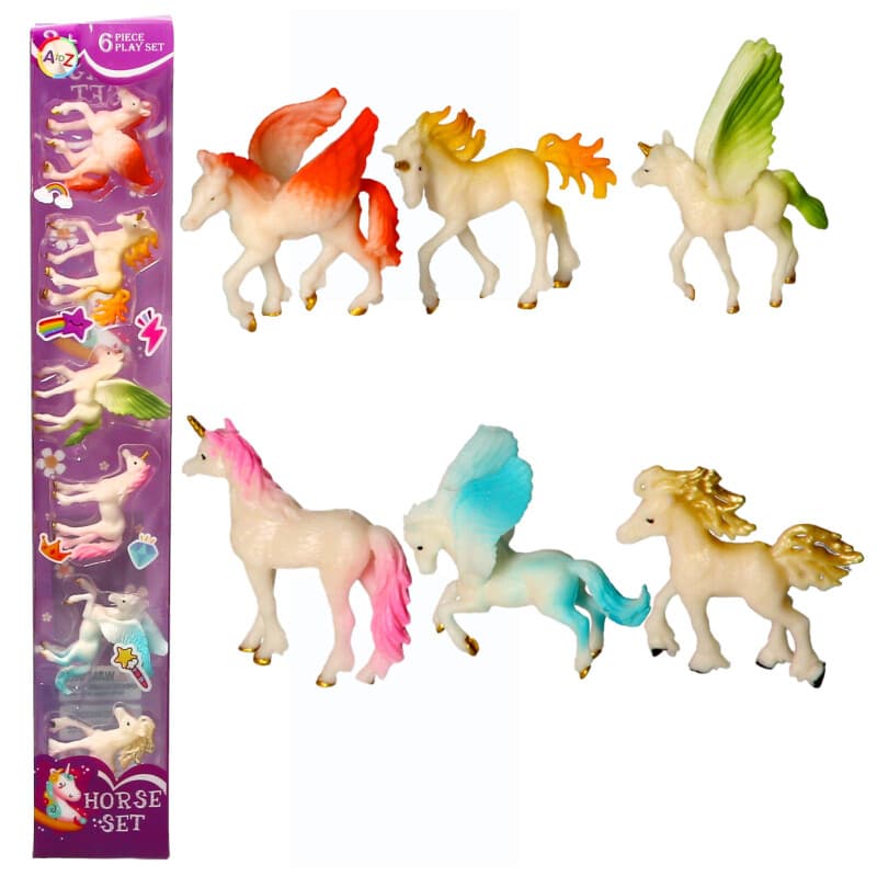 6PCS UNICORNS