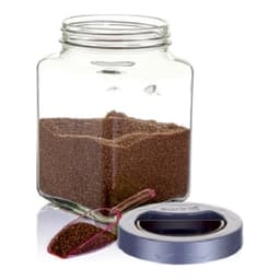 Glass Rectangle 1500cc Storage Jar 1
